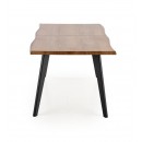 Стол обеденный HALMAR DICKSON натуральный/черный 120-180/80